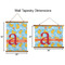Rubber Duckies & Flowers Wall Hanging Tapestries - Parent/Sizing