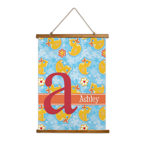 Custom Rubber Duckies & Flowers Wall Hanging Tapestry (Personalized)