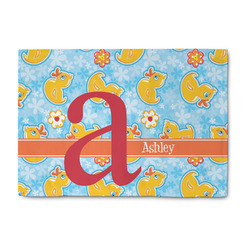 Rubber Duckies & Flowers Washable Area Rug (Personalized)