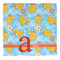 Rubber Duckies & Flowers Washcloth - Front - No Soap