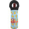Rubber Duckies & Flowers Wine Tote Bag (Personalized)