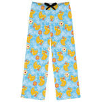 Rubber Duckies & Flowers Womens Pajama Pants - M