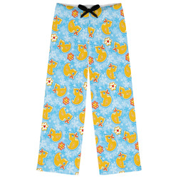 Rubber Duckies & Flowers Womens Pajama Pants (Personalized)
