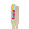 Rubber Duckies & Flowers Wooden Food Pick - Paddle - Single Sided - Front & Back