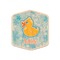 Rubber Duckies & Flowers Wooden Sticker - Main