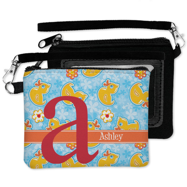Rubber Duckies & Flowers Wristlet ID Cases - MAIN