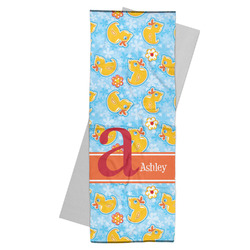 Rubber Duckies & Flowers Yoga Mat Towel (Personalized)