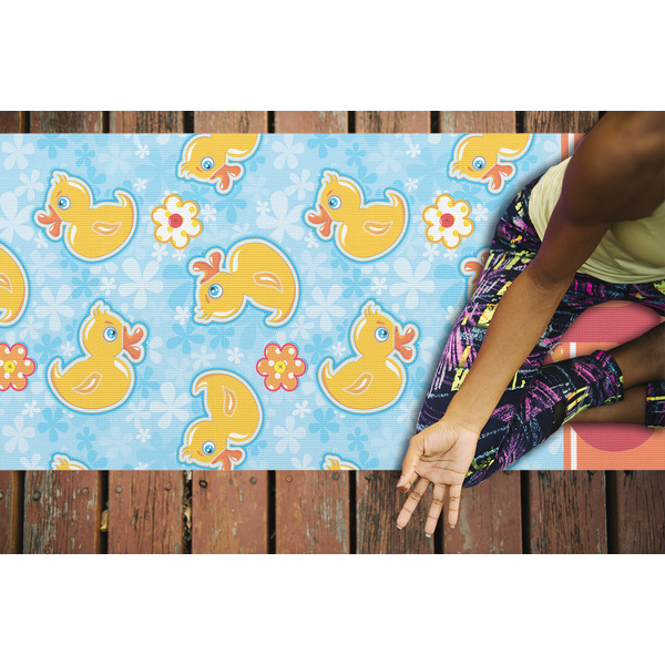 Rubber Duckies & Flowers Yoga Mats - LIFESTYLE