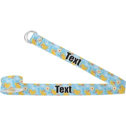 Rubber Duckies & Flowers Yoga Strap (Personalized)