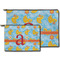Rubber Duckies & Flowers Zippered Pouches - Size Comparison