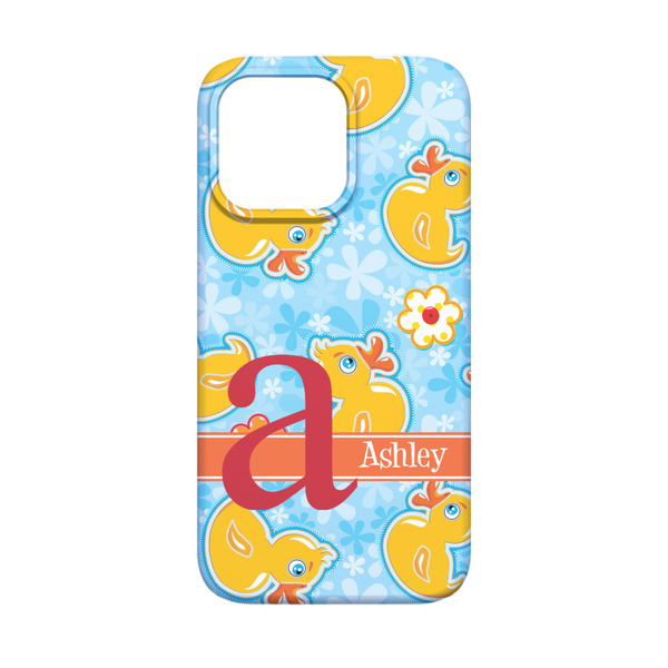 Rubber Duckies & Flowers iPhone 13 Mini Case - Back