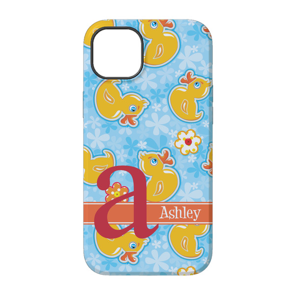 Rubber Duckies & Flowers iPhone 14 Pro Tough Case - Back