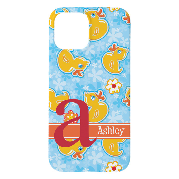 Rubber Duckies & Flowers iPhone 15 Pro Max Case - Back