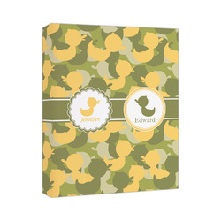 Rubber Duckie Camo Canvas Print (Personalized)