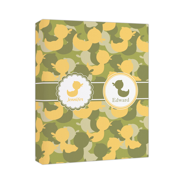 Custom Rubber Duckie Camo Canvas Print (Personalized)