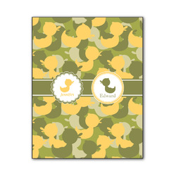 Rubber Duckie Camo Wood Print - 11x14 (Personalized)