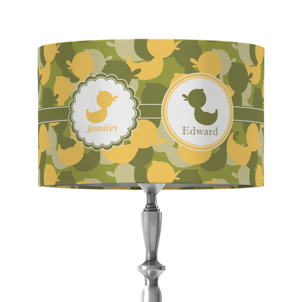 Custom Rubber Duckie Camo 12" Drum Lamp Shade - Fabric (Personalized)