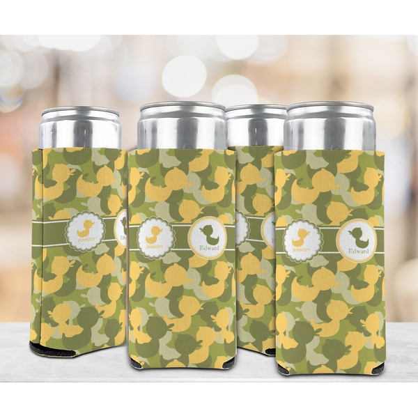Rubber Duckie Camo 12oz Tall Can Sleeve - Set of 4 - LIFESTYLE