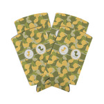 Rubber Duckie Camo Can Cooler (tall 12 oz) - Set of 4 (Personalized)