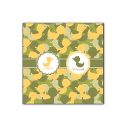 Rubber Duckie Camo Wood Print - 12x12 (Personalized)