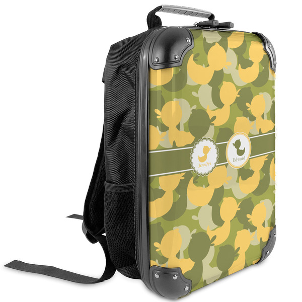 Custom Rubber Duckie Camo Kids Hard Shell Backpack (Personalized)