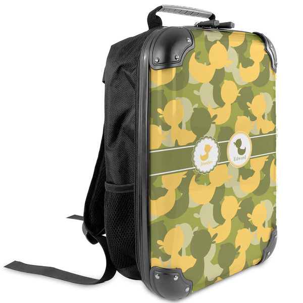Custom Rubber Duckie Camo Kids Hard Shell Backpack (Personalized)