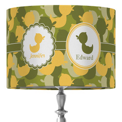 Rubber Duckie Camo 16" Drum Lamp Shade - Fabric (Personalized)