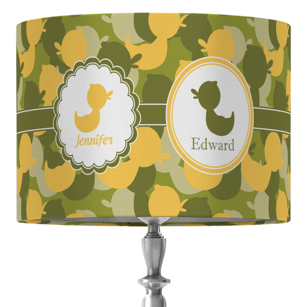 Custom Rubber Duckie Camo 16" Drum Lamp Shade - Fabric (Personalized)