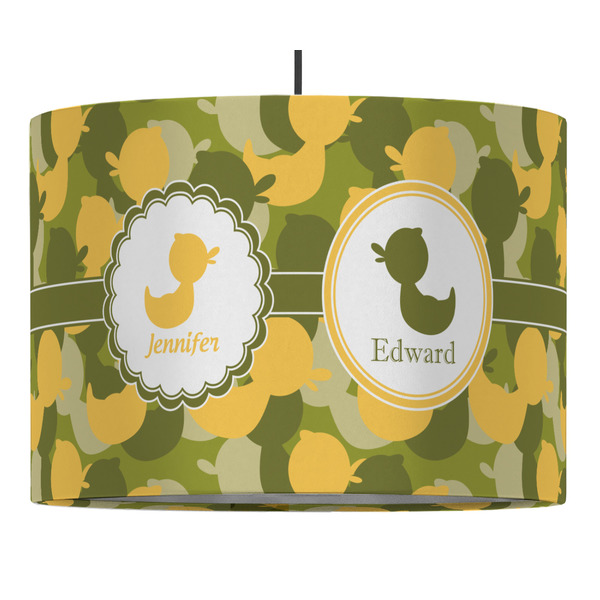 Rubber Duckie Camo 16" Drum Lampshade - PENDANT (Fabric)