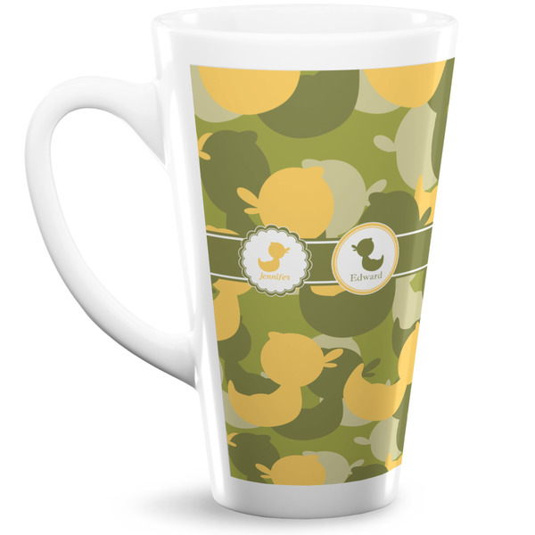 Custom Rubber Duckie Camo 16 Oz Latte Mug (Personalized)