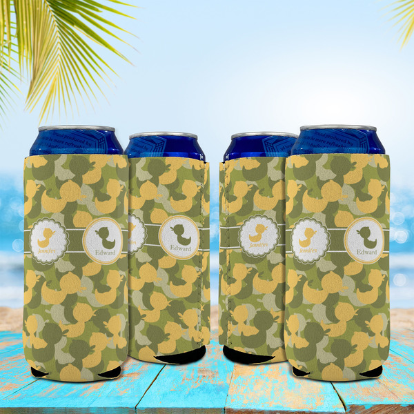 Rubber Duckie Camo 16oz Can Sleeve - Set of 4 - LIFESTYLE
