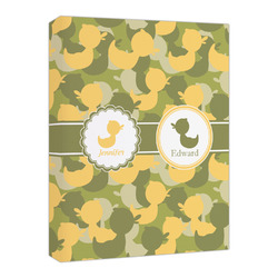 Rubber Duckie Camo Canvas Print - 16x20 (Personalized)