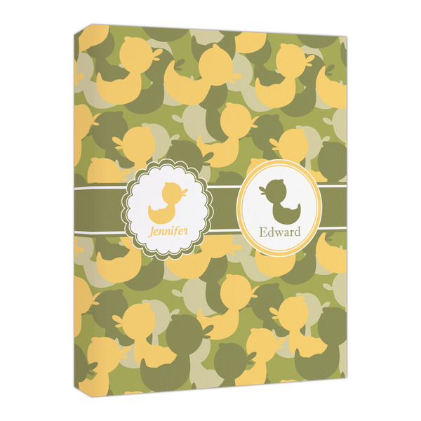 Custom Rubber Duckie Camo Canvas Print - 16x20 (Personalized)