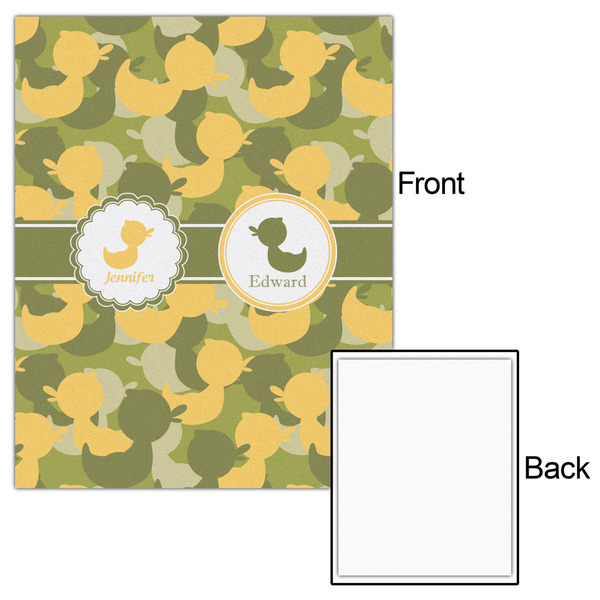 Rubber Duckie Camo 16x20 - Matte Poster - Front & Back