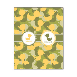 Rubber Duckie Camo Wood Print - 16x20 (Personalized)