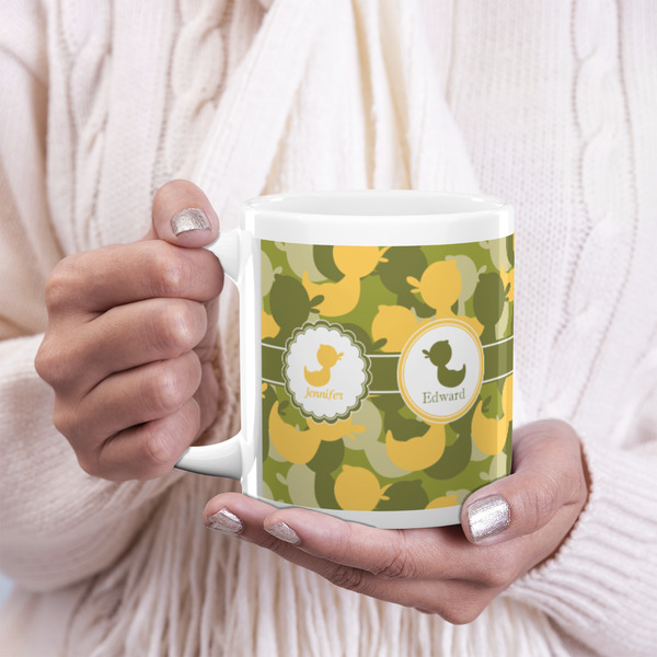 Rubber Duckie Camo 20oz Coffee Mug - LIFESTYLE