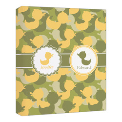 Rubber Duckie Camo Canvas Print - 20x24 (Personalized)
