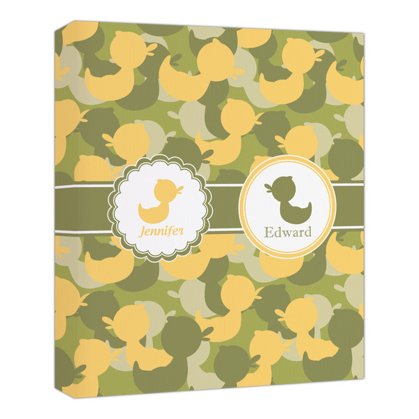 Custom Rubber Duckie Camo Canvas Print - 20x24 (Personalized)