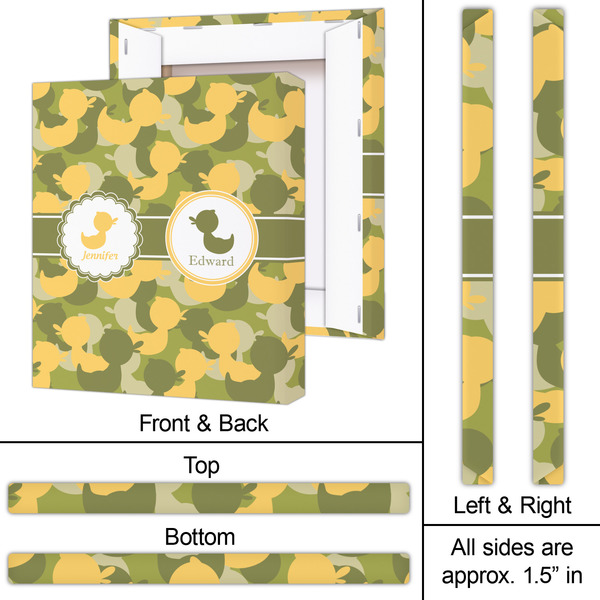 Rubber Duckie Camo 20x24 - Canvas Print - Approval