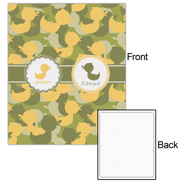 Rubber Duckie Camo 20x24 - Matte Poster - Front & Back