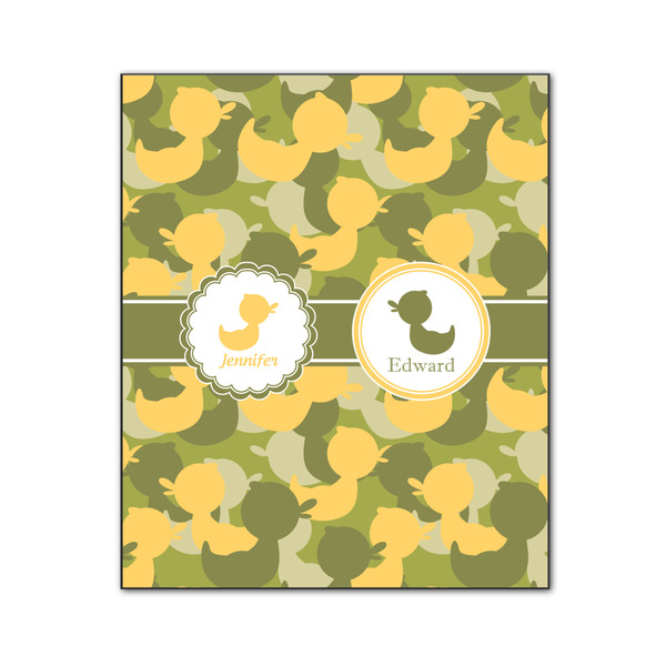 Rubber Duckie Camo 20x24 Wood Print - Front View