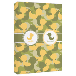 Rubber Duckie Camo Canvas Print - 20x30 (Personalized)