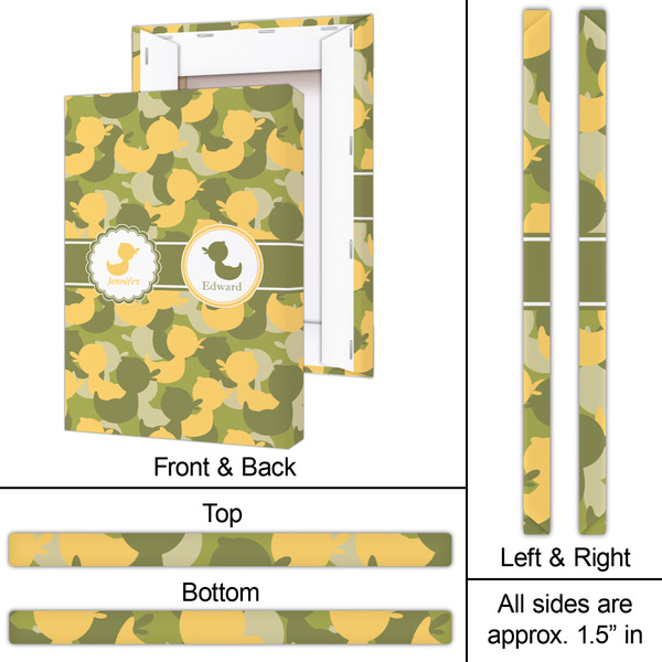 Rubber Duckie Camo 20x30 - Canvas Print - Approval
