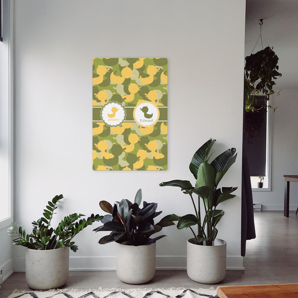 Rubber Duckie Camo 20x30 - Canvas Print - In Context