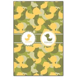 Rubber Duckie Camo Wood Print - 20x30 (Personalized)