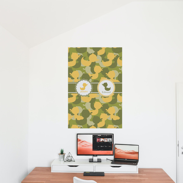 Rubber Duckie Camo 24x36 - Matte Poster - On the Wall