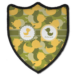 Rubber Duckie Camo Iron On Shield Patch B w/ Multiple Names