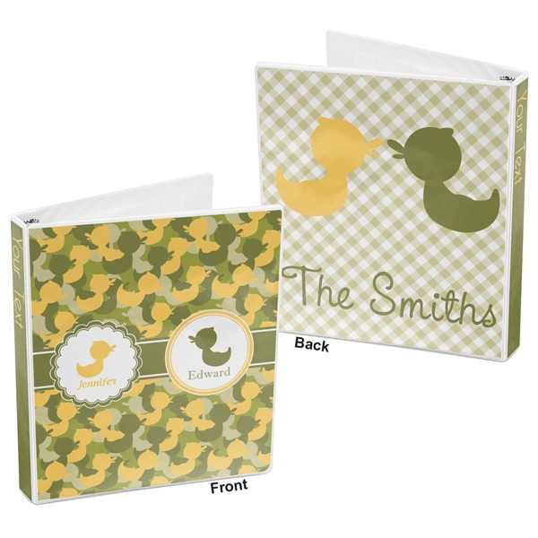 Rubber Duckie Camo 3-Ring Binder Front and Back