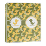 Rubber Duckie Camo 3-Ring Binder - 1 inch (Personalized)