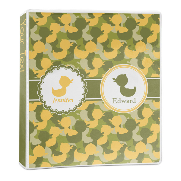 Custom Rubber Duckie Camo 3-Ring Binder - 1 inch (Personalized)